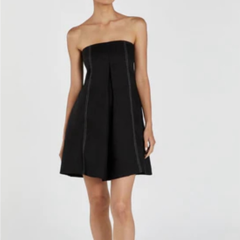 Anthropologie black strapless dress by Ruth